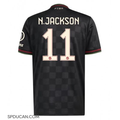 Muški Nogometni Dres Bayern Munich Nicolas Jackson #11 Rezervni 2025-26 Kratak Rukav Muški Nogometni Dres Bayern Munich Nicolas Jackson #11 Rezervni 2025-26 Kratak Rukav